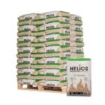 HELIOS Holzpellets ENplus A1 / DINplus – 975 kg Palette (65×15 kg), Heizwert >4,7 kWh/kg, Nadelholz