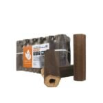 Heizfuxx PiniKay Octagon Holzbriketts Hartholz – 960 kg Palette (96×10 kg), Heizwert ≥4,8 kWh/kg, achteckig mit Loch - Bild 3