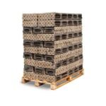 Heizfuxx PiniKay Quadro Holzbriketts Hartholz – 960 kg Palette (96×10 kg), Heizwert ≥4,8 kWh/kg, Vierkant mit Loch - Bild 2